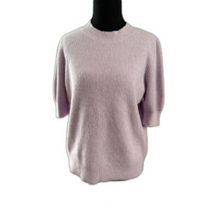 Women's Small Light Purple Lilac Loft Short Sleeve Sweater